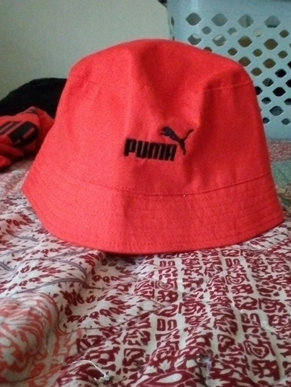 Puma Red and Black Athletic Tee with Matching Shorts And Hat - Picture 3 of 6